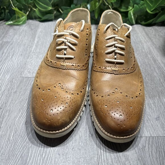 Cole Haan Zerogrand Wingtip Oxford  Men size 9.5 M Farro Birch  brown main image 9